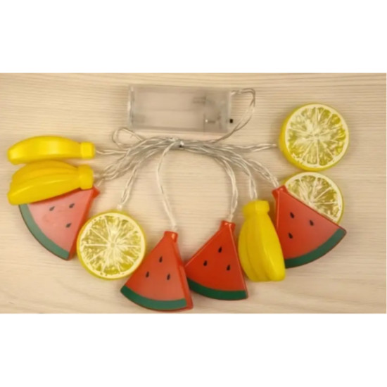 2m 10 Led Karışık Meyveler Şekilli Işık 2m 10 Led Karışık Meyveler Şekilli Işık