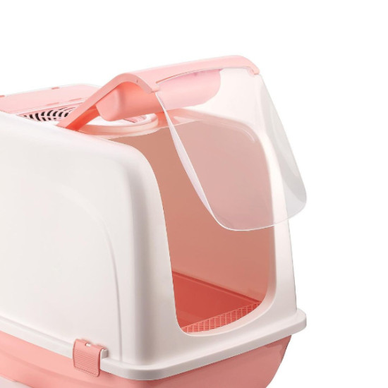 Mikopet Büyük Kapalı Kedi Tuvaleti Mor Mikopet Büyük Kapalı Kedi Tuvaleti Mor