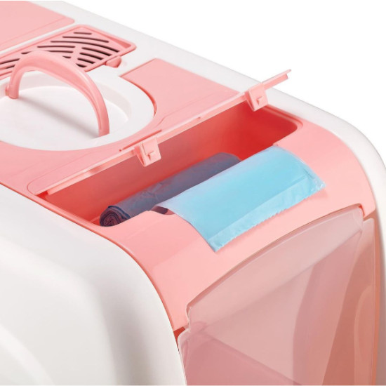 Mikopet Büyük Kapalı Kedi Tuvaleti Mor Mikopet Büyük Kapalı Kedi Tuvaleti Mor