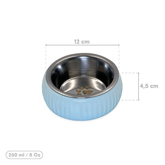 Mikopet Organik Seramik Mama Kabı Mavi Mikopet Organik Seramik Mama Kabı Mavi