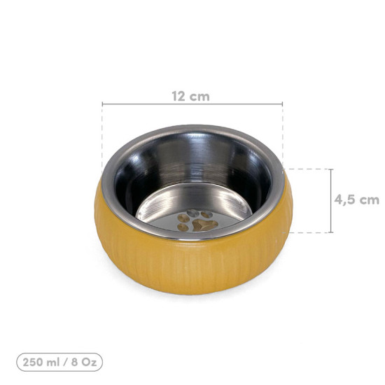 Mikopet Organik Seramik Mama Kabı Sarı Mikopet Organik Seramik Mama Kabı Sarı