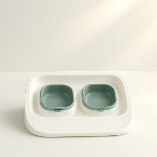 Mikopet Yeşil 2 si 1 Arada Mama Ve Su Kabı