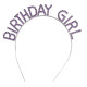 Mor Renk Kristal Taşlı Parlak Birthday Girl Yazılı Taç Mor Renk Kristal Taşlı Parlak Birthday Girl Yazılı Taç