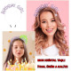 Mor Renk Kristal Taşlı Parlak Birthday Girl Yazılı Taç Mor Renk Kristal Taşlı Parlak Birthday Girl Yazılı Taç