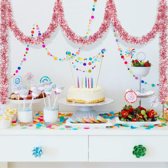 Simli Parti Süsü 2 Metre Pembe Simli Parti Süsü 2 Metre Pembe