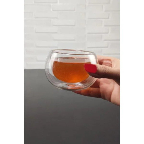 Çift Cidarlı Cam Reçellik 6 Adet Çift Cidarlı Cam Reçellik 6 Adet