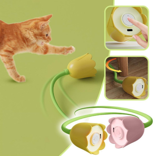 Hareketli Çiçek Kedi Oyuncağı Hareketli Çiçek Kedi Oyuncağı
