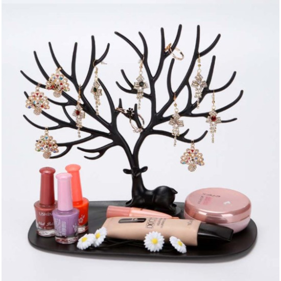 Geyik Tasarımlı Takı Standı Siyah Geyik Tasarımlı Takı Standı Siyah