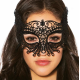 Siyah Dantel Kesim Parti Maskesi