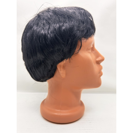 Siyah Renk Kısa Kesim İçi Astarlı Erkek Peruğu Siyah Renk Kısa Kesim İçi Astarlı Erkek Peruğu