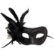 Siyah Metalize Tüylü Parti Maskesi Siyah Metalize Tüylü Parti Maskesi