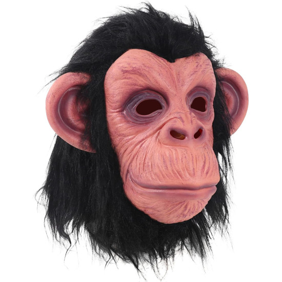 Siyah Saçlı Lateks Şempanze Maskesi Siyah Saçlı Lateks Şempanze Maskesi
