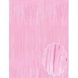 Soft Pembe Püsküllü Kapı Perdesi Soft Pembe Püsküllü Kapı Perdesi