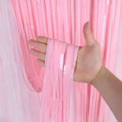 Soft Pembe Püsküllü Kapı Perdesi Soft Pembe Püsküllü Kapı Perdesi