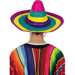Sombrero Meksika Şapkası Renkli Örme Hasır Yetişkin Boy Sombrero Meksika Şapkası Renkli Örme Hasır Yetişkin Boy