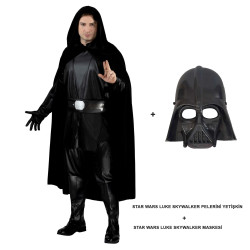 Star Wars Luke Skywalker Pelerini Yetişkin Ve Maskesi Star Wars Luke Skywalker Pelerini Yetişkin Ve Maskesi