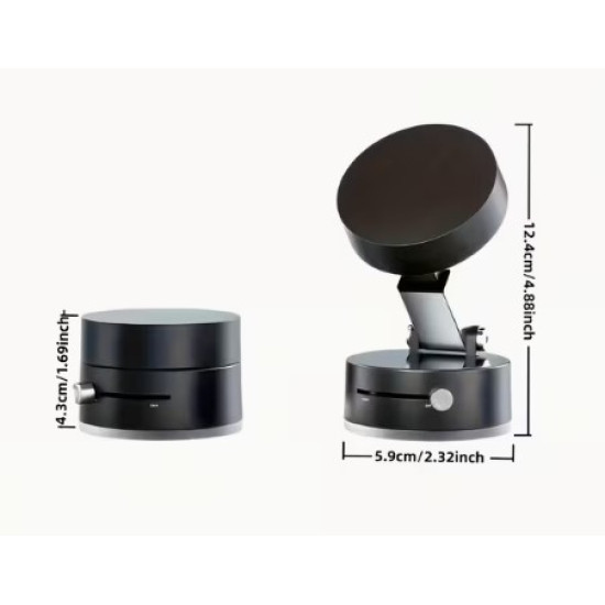 Mıknatıslı Katlanabilir Telefon Tutucu - Torpido ve Cam Uyumlu