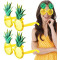 Tropikal Hawaii Ananas Şekilli Parti Gözlüğü 