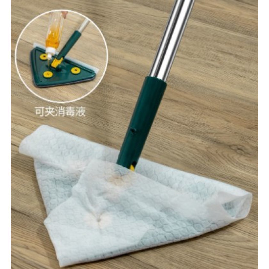 2 Bezli Üçgen Çek Çekli Mop Islak Mendil Uyumlu 2 Bezli Üçgen Çek Çekli Mop Islak Mendil Uyumlu