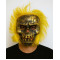 Wild Skull - Bakır Kafatası Sarı Saçlı İskelet Maske