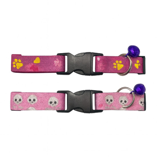 Desenli Zilli Kedi Tasması Desenli Zilli Kedi Tasması