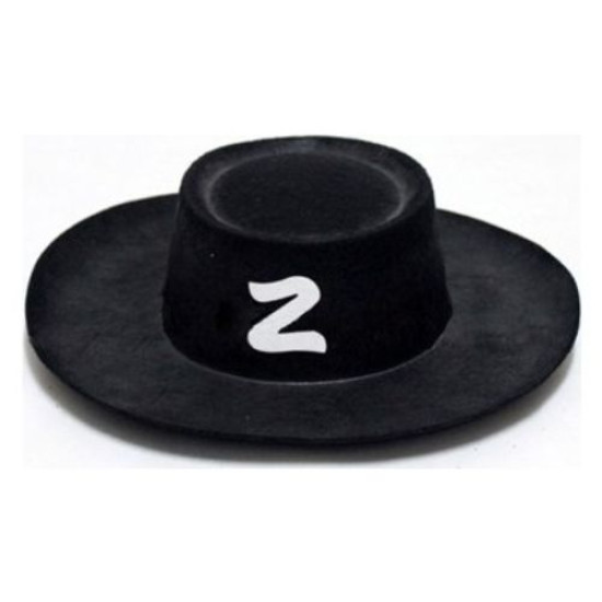 Zorro Şapka Maske Set Yetişkin Zorro Şapka Maske Set Yetişkin
