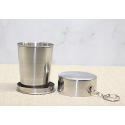 Katlanabilir Tekli Paslanmaz Çelik Shot Bardak - Model 2