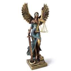 24x7 cm Polyester Kanatlı Adalet Biblosu