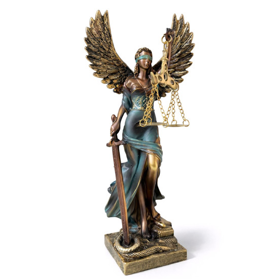 24x7 cm Polyester Kanatlı Adalet Biblosu