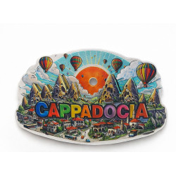 Kapadokya Temalı Silikon Buzdolabı Magneti Model 4