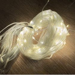 3x3 Perde 240 LED Sarı Işık - 8 Fonksiyonlu