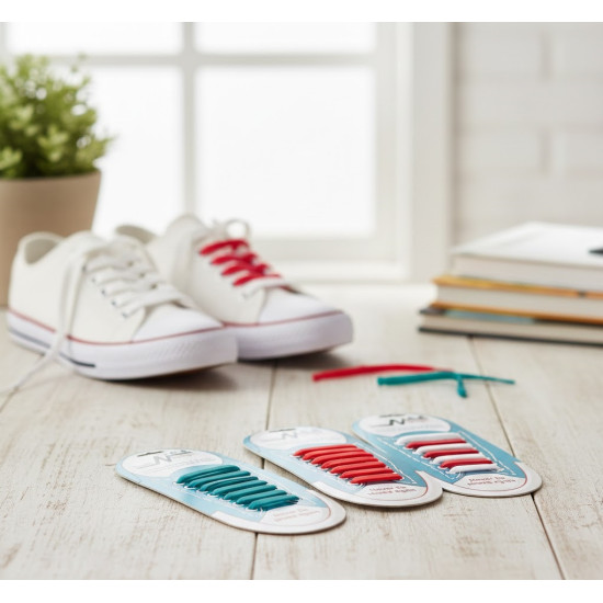 Renkli Silikon Ayakkabı Bağcıkları