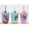 Stitch Figürlü Pipetli Kapaklı Kupa Bardak