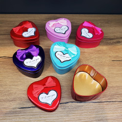 Kalp Tasarımlı Metal Hediye Kutusu