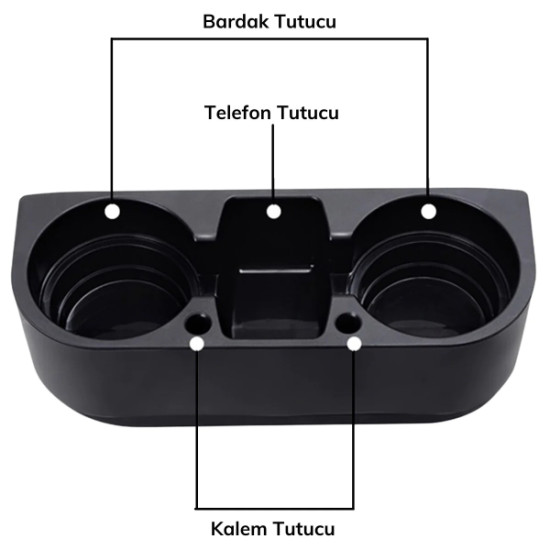 Oto Koltuk Yanı Bardak Tutucu Organizer