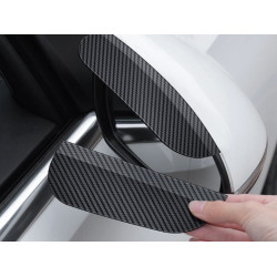 Araba Ayna Yağmur Koruyucu Siper Karbon Desenli