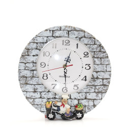 Aşçı Tasarımlı Polyester Duvar Saati Model 1