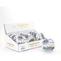 Taşlı İstanbul Tasarımı El Aynası Kalın Model 4