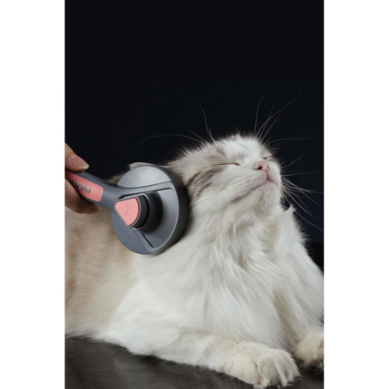 Otomatik Tuşlu Kendini Temizleyen Kedi Köpek Tarağı