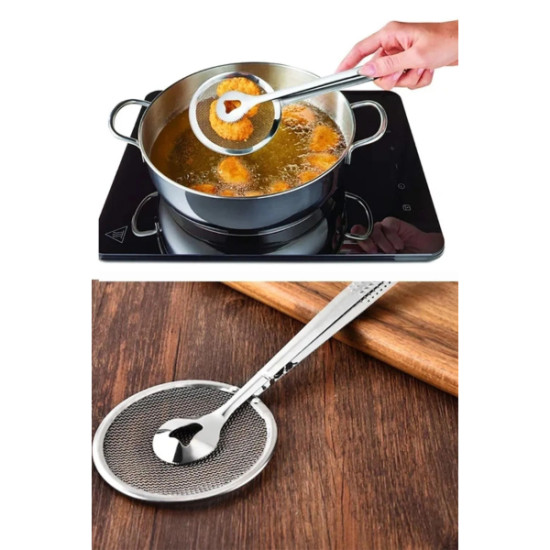 Süzgeçli Kevgirli Haşlama Kızartma Maşası