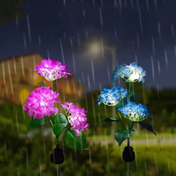 Güneş Enerjili Kazıklı Çiçek LED Lamba