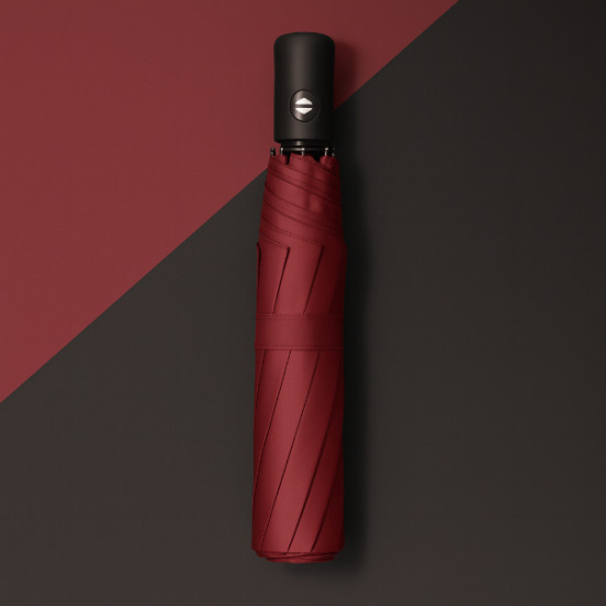 Bordo Kılıflı Otomatik Kompakt Şemsiye