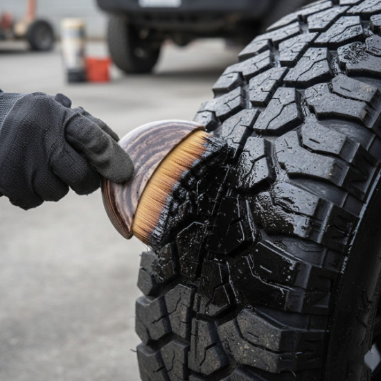 Araç Lastik Yanı Parlatma Fırçası