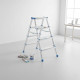 4+4 Çift Basamaklı Alüminyum Metal Merdiven