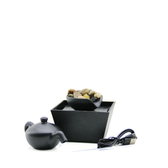 LED Demlik Tasarımlı Şelale Süs Havuzu