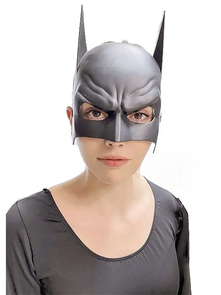 Siyah Çocuk Batman Maskesi Lastikli Siyah Çocuk Batman Maskesi Lastikli