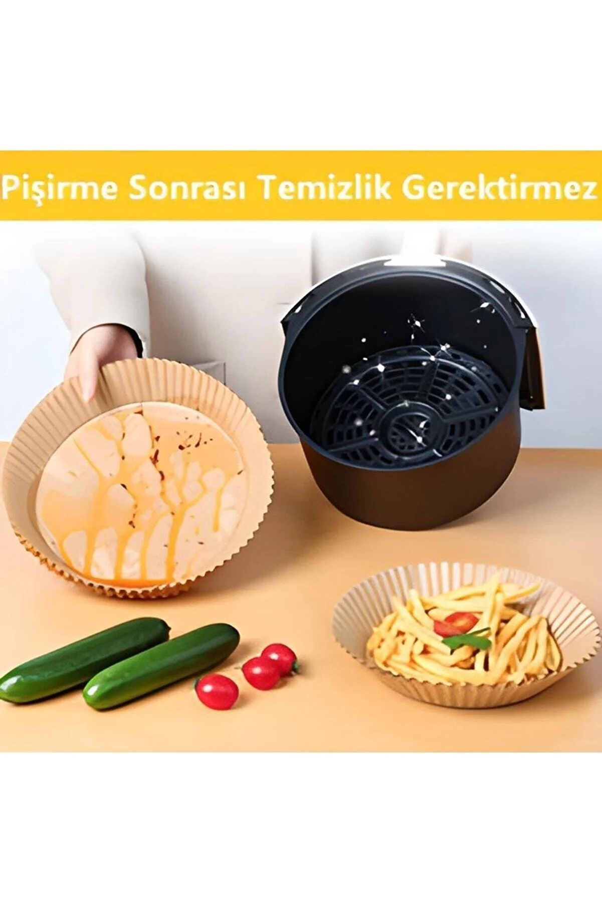 Fritöz Pişirme Kağıdı 50 Adet Fritöz Pişirme Kağıdı 50 Adet