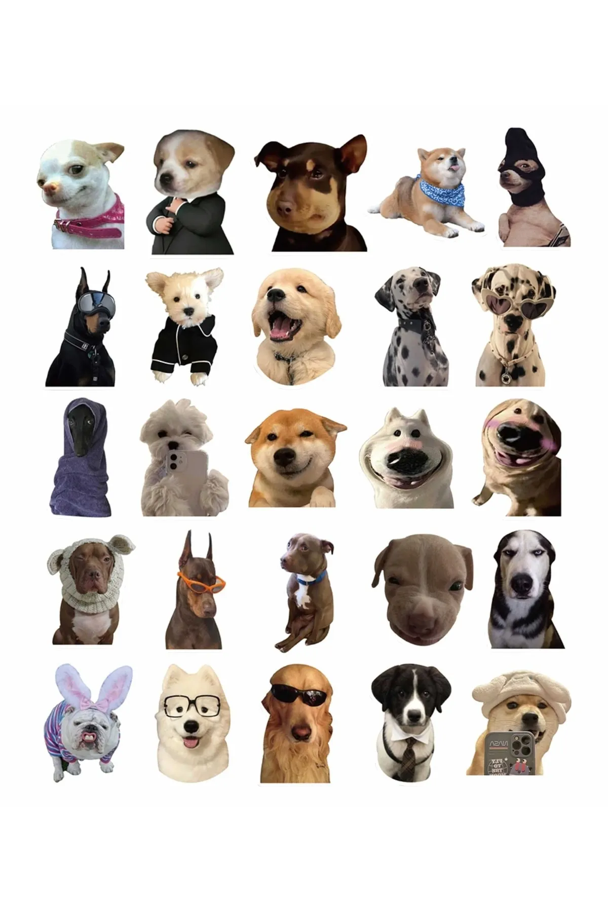 Sevimli Köpek Çıkartmaları Laptop Notebook Tablet Sticker Seti Sevimli Köpek Çıkartmaları Laptop Notebook Tablet Sticker Seti