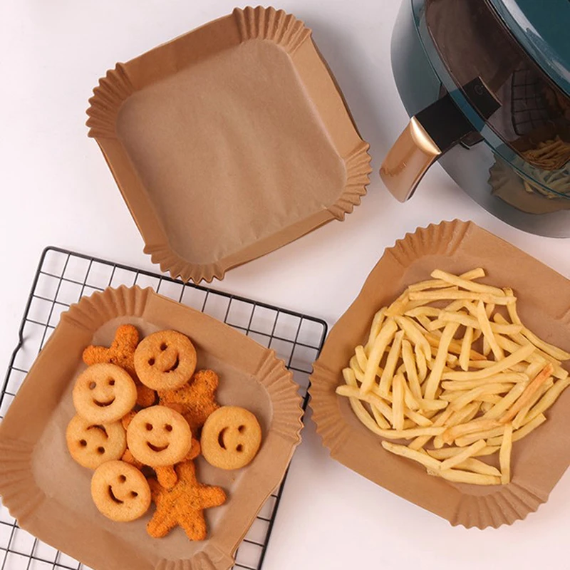 Büyük Boy Air Fryer Fritöz Pişirme Kağıdı 50 Adet Büyük Boy Air Fryer Fritöz Pişirme Kağıdı 50 Adet